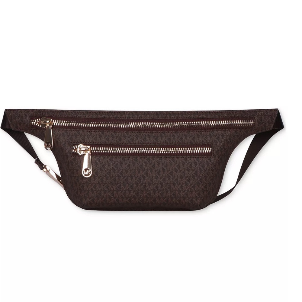Michael Kors Logo Double-Zip Fanny Pack Belt Bag